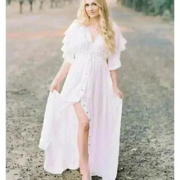 Vintage Bohemian Long Beach Dress - Picture 8 of 16